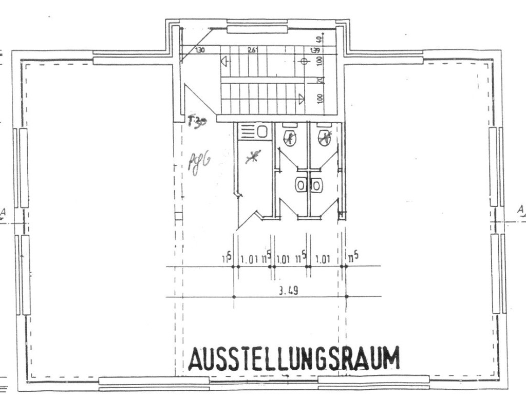 Grundriss Ausstellungsraum