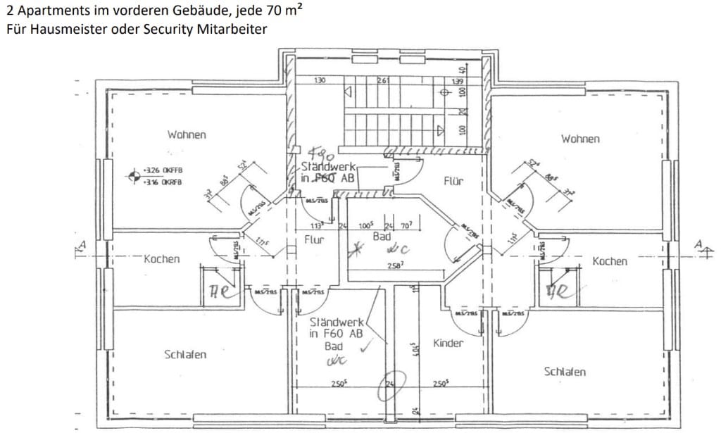Grundriss Büros 160 m²